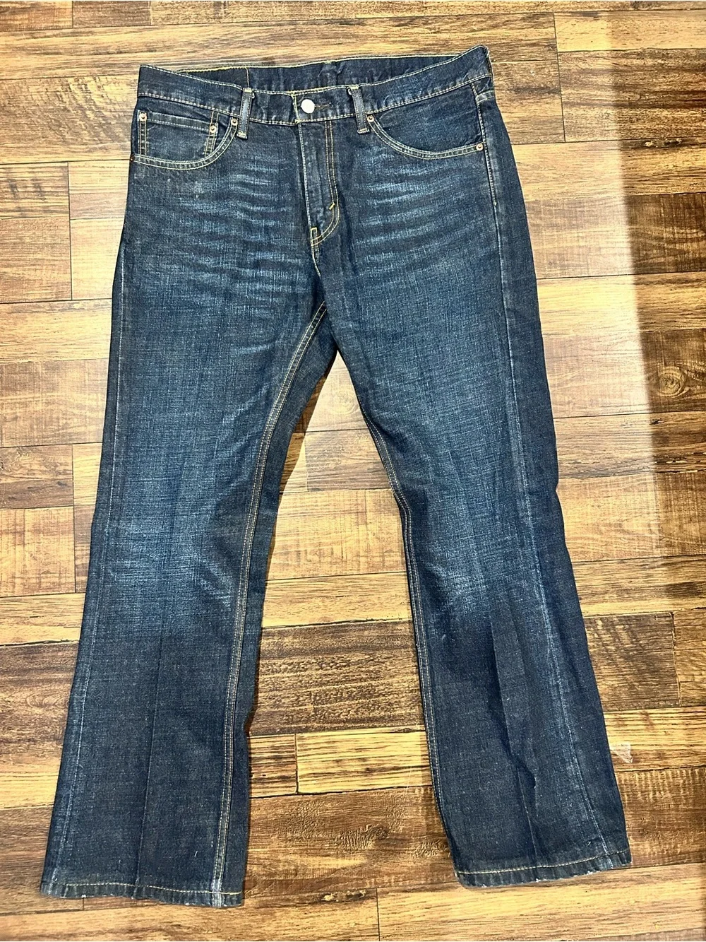 Levi's Dark Blue Bootcut Men's Jeans Size 34X30